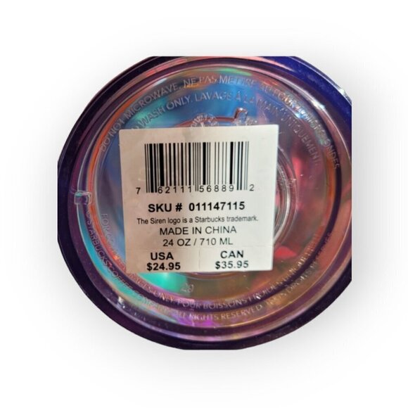 Starbucks Holiday 2023 Venti Cold Cup w/ Straw 24oz - Picture 3 of 7